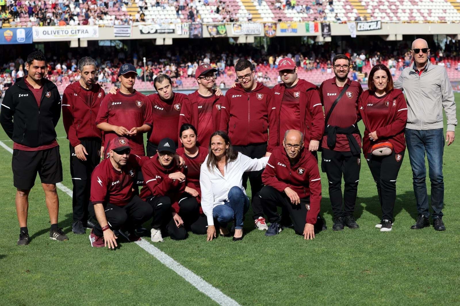 La Salernitana - Il Villaggio di Esteban ospite d'onore della finale di Coppa Italia femminile allo stadio Arechi