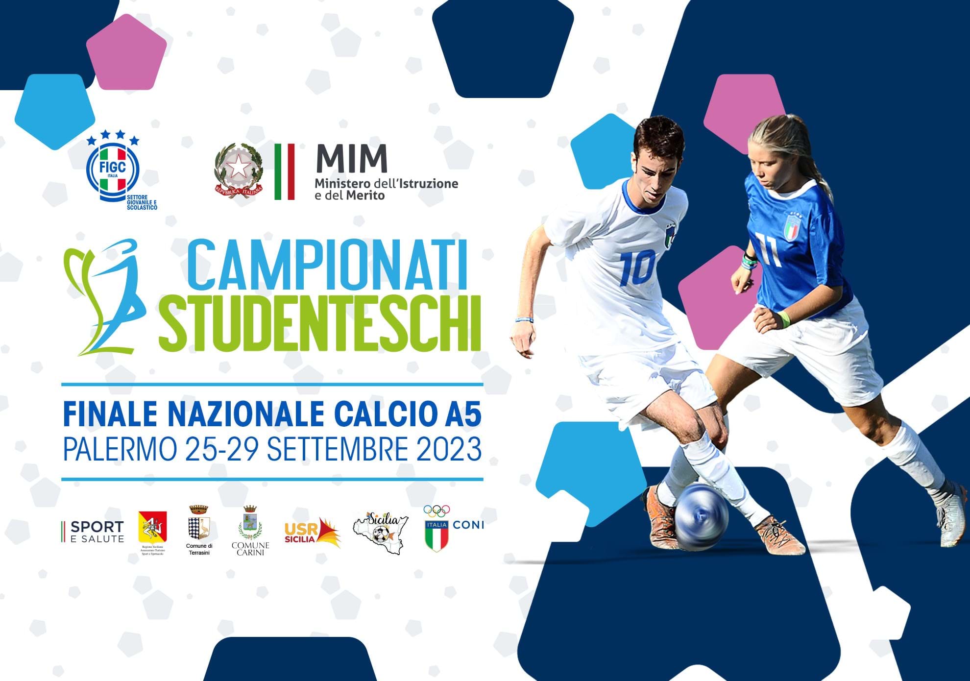 Campionati Studenteschi, a Palermo le finali nazionali di calcio a 5. Gravina e Valditara: "Sport veicolo di valori"