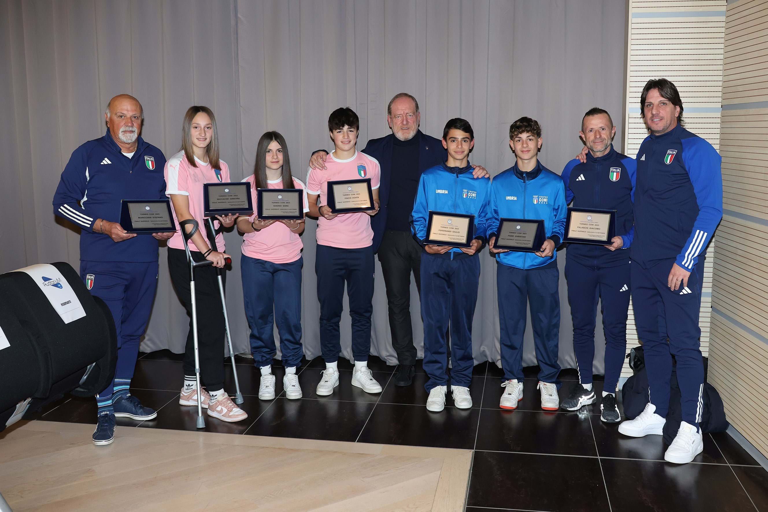 Premiazione della Squadra vincente il Trofeo Coni 2023 categoria Calcio