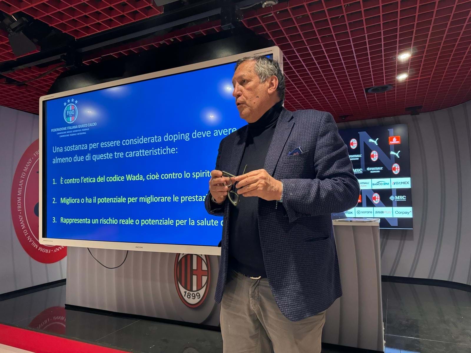 Progetto HatTrick V: the anti-doping awareness programme arrives at AC Milan