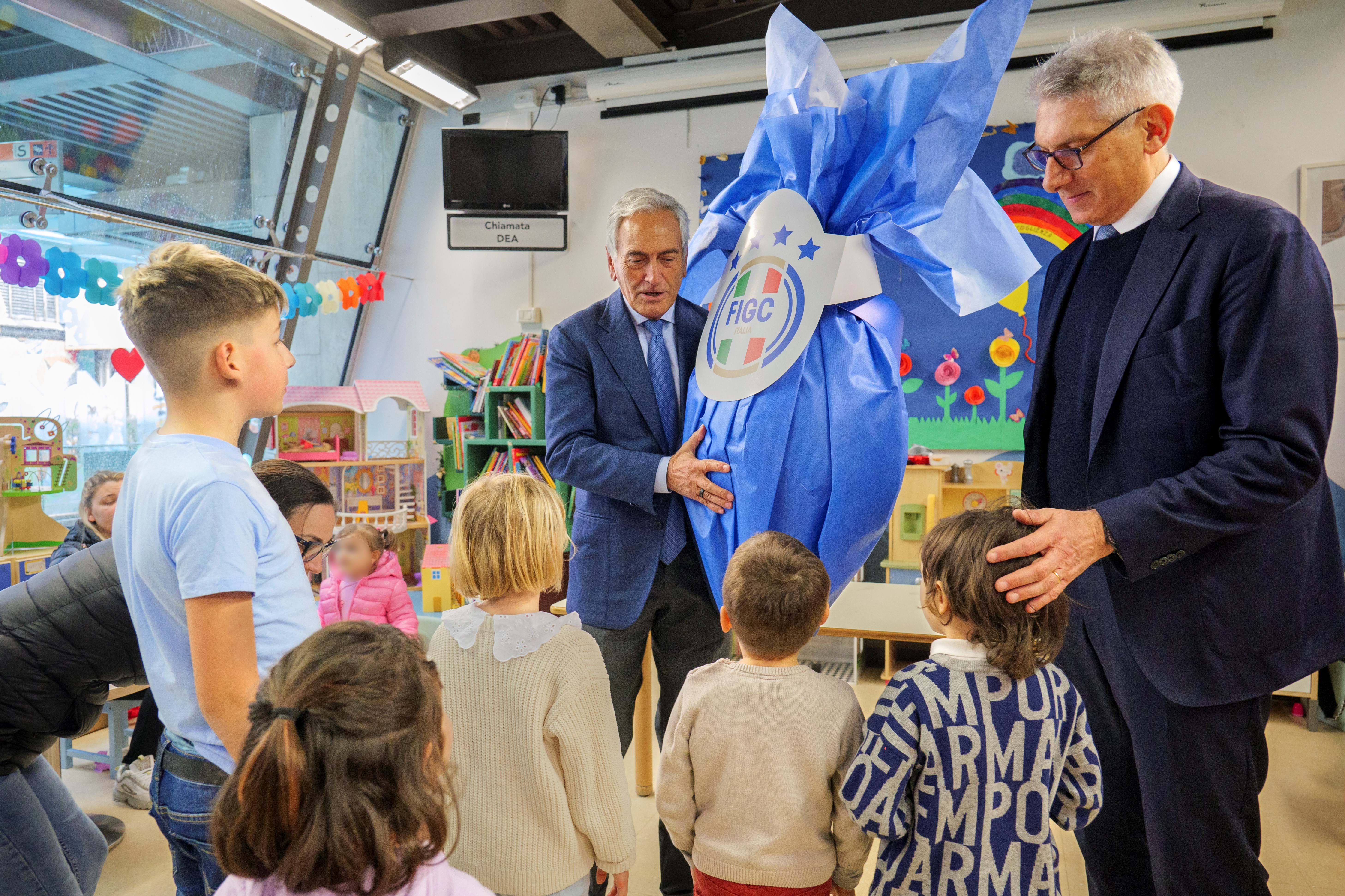 The FIGC celebrate Easter with the Bambino Gesù hospital