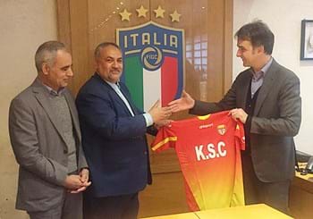 Il Dg Uva riceve una delegazione della Federazione e della Lega Calcio dell’Iran