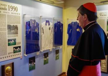 Il Cardinale Betori in visita a Coverciano: “Un luogo ideale per concentrarsi e fare bene”