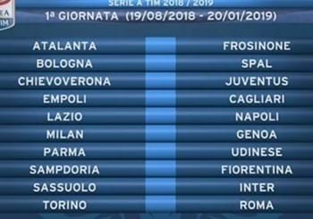 Serie A, si parte nel week end del 18 agosto. Il big match della prima giornata è Lazio-Napoli
