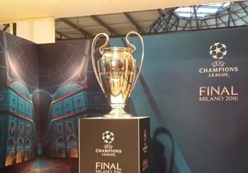 A tre mesi dalla finale il trofeo della UEFA Champions League arriva a Milano