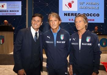 All’Auditorium di Coverciano il ct Mancini riceve il premio nazionale “Nereo Rocco”