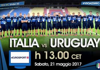 Mondiale Under 20: alle 13 gli Azzurrini esordiscono contro l'Uruguay!