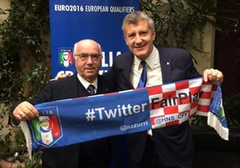 Incontro tra il Presidente Tavecchio e il Presidente della Federazione Croata Davor Suker