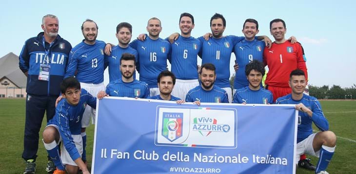 Rappresenta l'Italia ai Fan Match, le sfide ufficiali tra le Nazionali dei Tifosi!