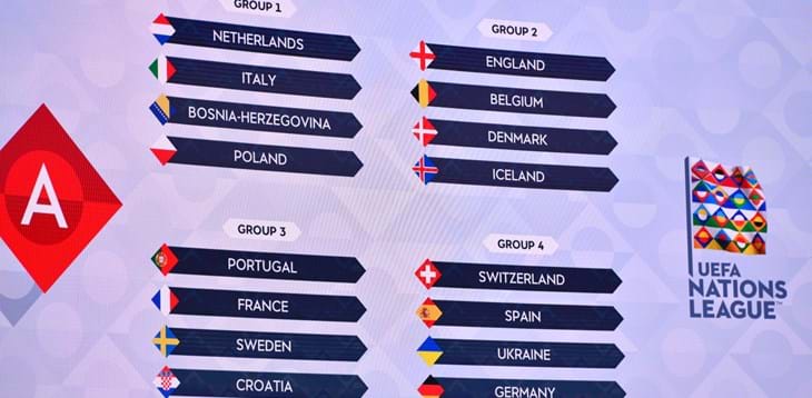 Nations League draw: Italy in a group with the Netherlands, Bosnia and Herzegovina and Poland