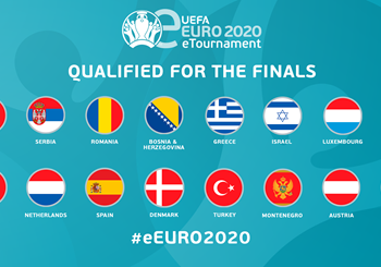 The 16 finalists for UEFA eEuro 2020 have been decided: the competition will take place on 23 and 24 May