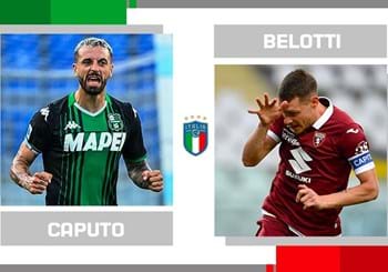 Statistical head-to-head on matchday 5 in Serie A: Francesco Caputo vs. Andrea Belotti