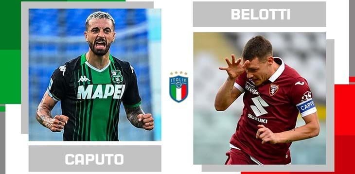 Statistical head-to-head on matchday 5 in Serie A: Francesco Caputo vs. Andrea Belotti