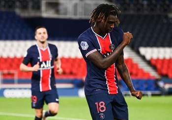 First goals in Ligue 1 for Moise Kean