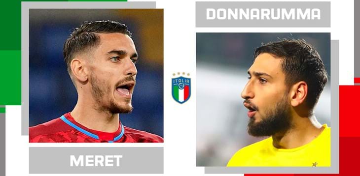 Statistical head-to-head for matchday 8 in Serie A: Alex Meret vs. Gianluigi Donnarumma