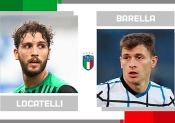 Statistical head-to-head for matchday 9 in Serie A: Manuel Locatelli vs. Nicolò Barella