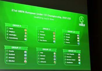 Sorteggiati a Nyon i gironi della prima fase di qualificazione dei Campionati Europei Under 19 e Under 17