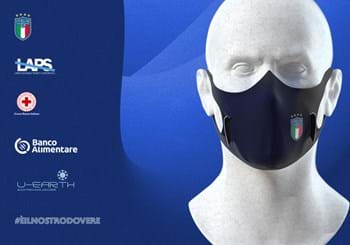 FIGC sceglie la biotecnologia di U-Earth per purificare l'aria. Le U-Mask FIGC in vendita per Fondazione Laps