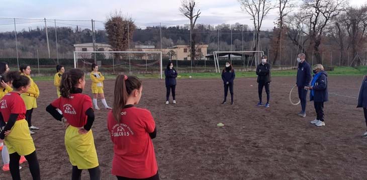 Il SGS incontra le ragazze e i tecnici dell'Accademia Calcio Sabina e del Tarano Selci