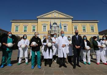 Gravina in visita all’Ospedale Spallanzani di Roma: “Il mondo del calcio vi è grato”