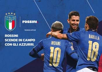 Annunciata la partnership con FIGC per il biennio 2021/2022: Rossini per la prima volta con gli Azzurri