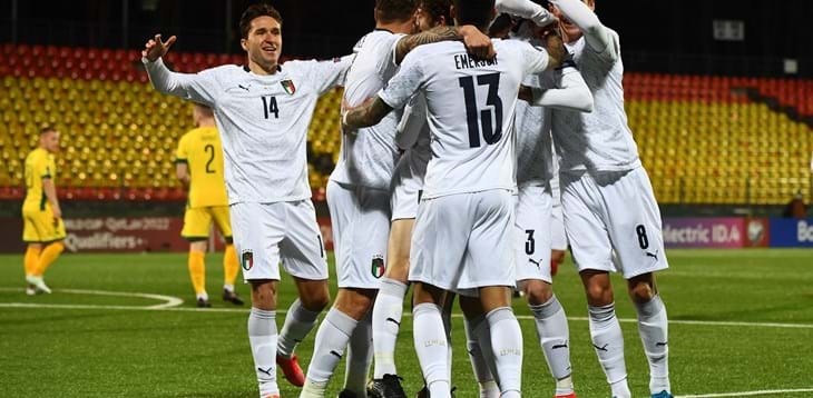 Lithuania 0-2 Italy: The statistics
