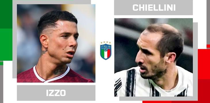Statistical head-to-head for matchday 29 in Serie A: Armando Izzo vs. Giorgio Chiellini