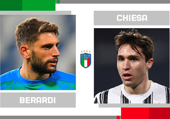 Statistical head-to-head for matchday 36 in Serie A: Domenico Berardi vs. Federico Chiesa