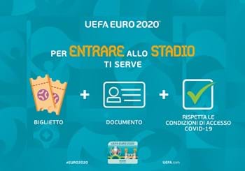 Euro 2020, controllo documentazione sanitaria per i possessori di biglietto: info privacy