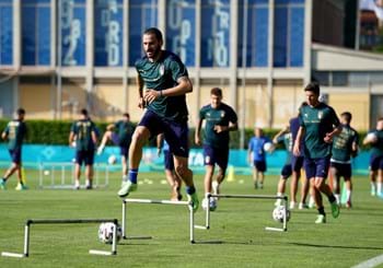 Azzurri back in training, afternoon session at Coverciano 