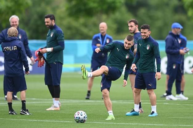 Italy Training Session And Press Conference UEFA Euro 2020 Final (22)