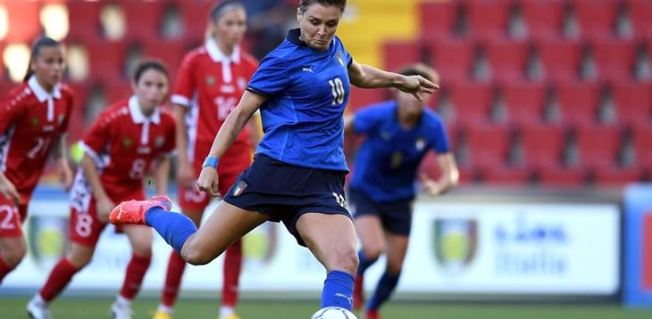 Cristiana Girelli voted by fans as the Best Azzurra from Italy vs Moldova