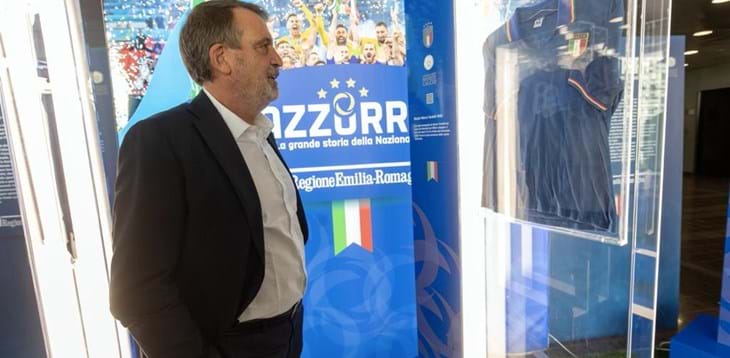 Tardelli e Pagliuca alla mostra “Azzurra” con il Museo del Calcio