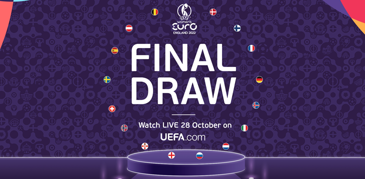 EURO 2022 draw coming up at 18:00 CEST tomorrow