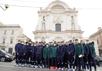 A L’Aquila la Nazionale italiana e quella francese insieme nella chiesa di Santa Maria del Suffragio devastata nel 2009 dal terremoto