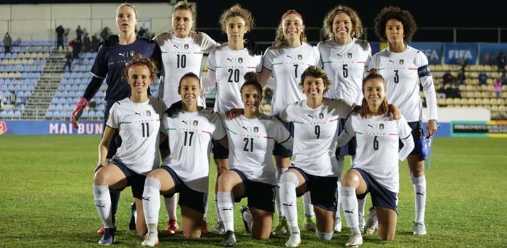 World Cup qualifying: the Azzurre bounce back to beat Romania 5-0 in their final match of 2021