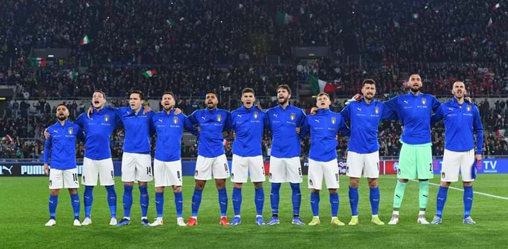 FIFA Ranking: Italy end 2021 in sixth place, with 115 more points than last year