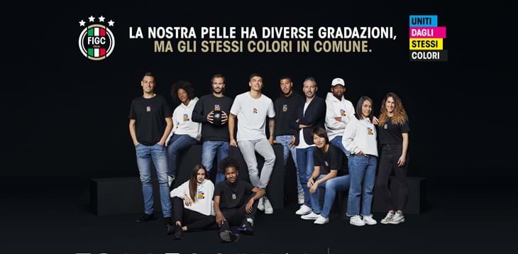 #UNITIDAGLISTESSICOLORI: the FIGC’s anti-discrimination campaign to feature prominently when the Azzurre play this evening