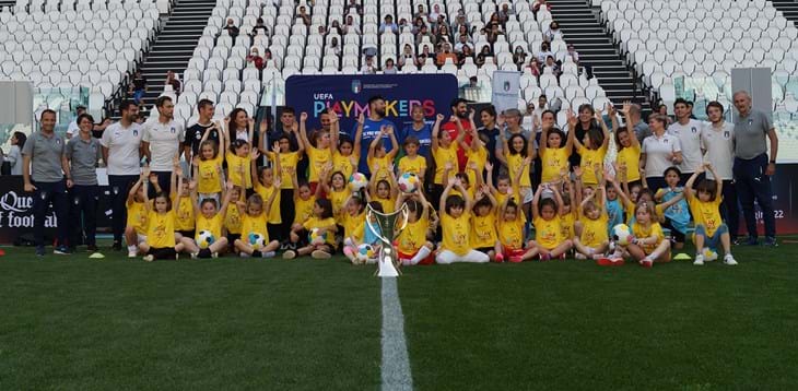 All'Allianz Stadium di Torino 80 bambine coinvolte nelle attività di Playmakers