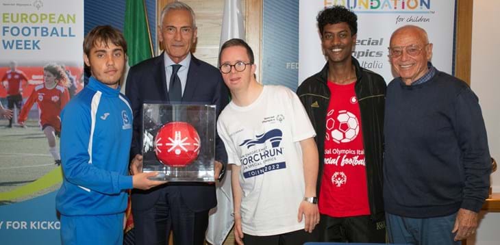 Presentata la Special Olympics European Football Week. Gravina: “Progetto meraviglioso che riparte dopo la pandemia”