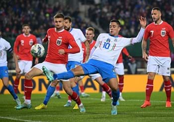Il 2022 degli Azzurri si chiude con una sconfitta, l’Austria si impone con i gol di Schlager e Alaba