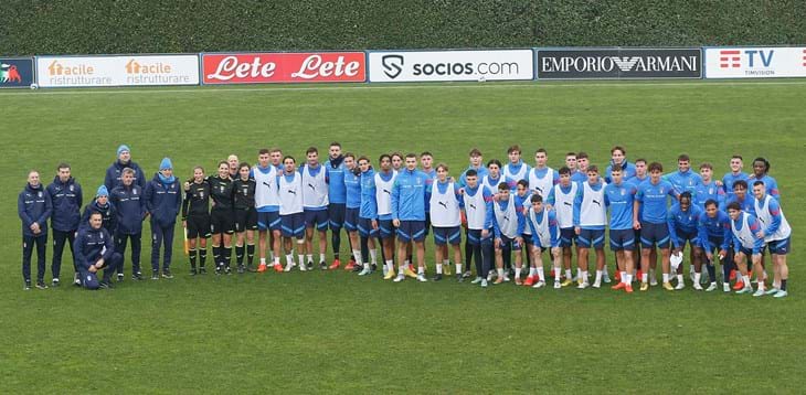 Training camp ends at Coverciano dedicated to players of Senior Team interest. Mancini: “Positive impression”