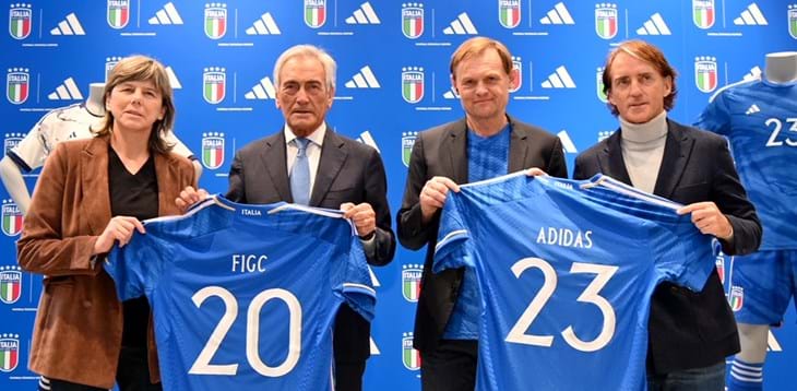 Presentata la partnership FIGC-adidas. Gravina: “Oggi inizia una nuova era per il calcio italiano: speriamo di festeggiare successi insieme