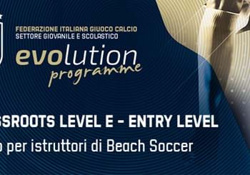 Corso Informativo “Grassroots Level E” per Aspiranti Istruttori di Beach Soccer