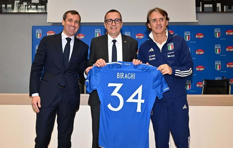 Biraghi becomes Official Partner of the Italian National Football Team: alongside the Azzurri and Azzurre for four years