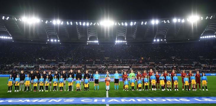 Roma ko di misura, ma l'Olimpico è uno spettacolo: Barca avanti con un gol di Salma. Mercoledì il ritorno al Camp Nou