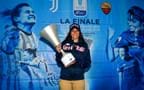Il trofeo fa ‘tappa’ al Giro d’Italia, a Salerno uno stand dedicato alla finale tra Juventus e Roma	