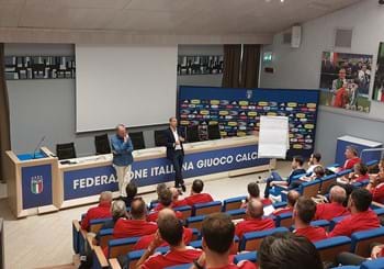 Un docente d’eccezione nell’aula magna di Coverciano: gli allievi UEFA A e UEFA Pro a lezione da Massimiliano Allegri