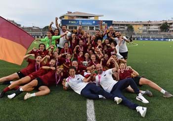 Under 17 femminile, Roma campione d'Italia: Milan battuto ai rigori. Terzo tricolore nelle Marche per il vivaio giallorosso