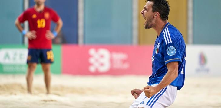 Giochi del Mediterraneo su sabbia, l’Italia pronta alla sfida: Del Duca convoca 19 calciatori